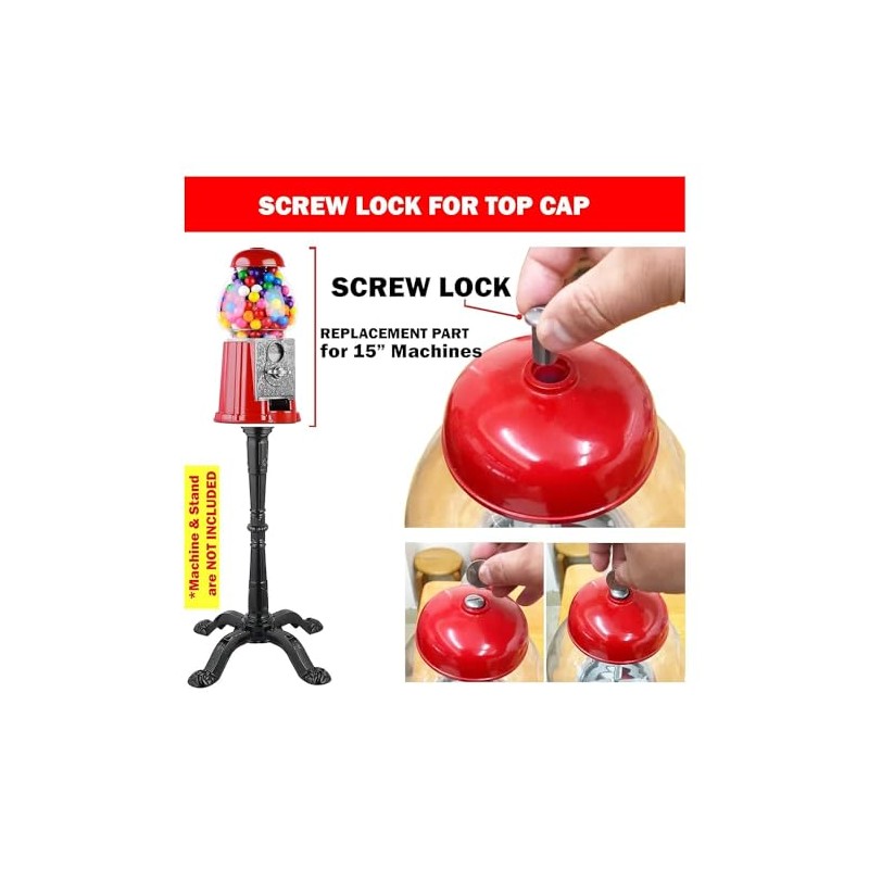 Replacement Screw Lock for Classic 15" Carousel/Vintage Northern Carousel Gumball