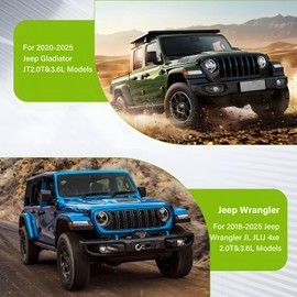 KUNCAIISH 68364312AC Coolant Reservoir Tank, Aluminium Alloy Front Engine Coolant Overflow Tank, Fit for Jeep Wrangler JL JLU 2018-Present, Gladiator JT 2.0&3.6L 2020-Present Coolant Expansion Bottle