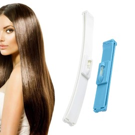 KEQAR 2 Haircut Set Hair Cutting Aid Stencil Haircut Clip Pony Cutting Aid Haircut Guide Advanced Hairdressing Assistant (Blue)