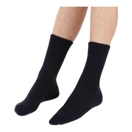 Hidamari Double Socks, Men's Socks, 9.4 - 10.2 inches (24 - 26 cm), navy