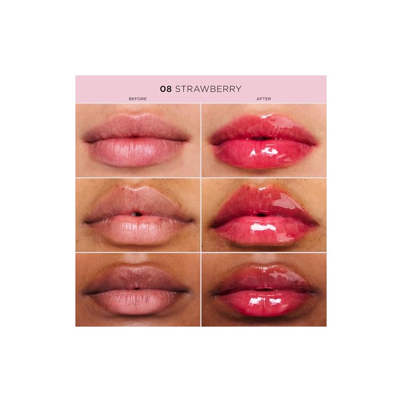 Lip Comfort Oil - 08 Strawberry by Clarins for Women
