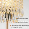 Crystal Table Lamps Set of 2, Gold Lamps for nightstand