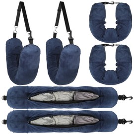 KOMABLEN 2 x Travel Neck Pillow - Aeroplane Neck Pillow Fillable with Clothes for Travel, Washable Pillow Case, Flight Neck Pillow - Save Hand Luggage, Suitable for 5 Days Travel Accessories