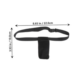 FRCOLOR 1Pc Portable Essential Oil Waist Bag Organizer for Massagers Durable Black Storage for Essential Oil Bottles for Massage and Beauty Shops Design