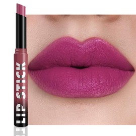 QIDSTERS Matte Lipstick Crayon for Women, Light Purple Lip Stick Pencil 24 Hour Long Lasting Waterproof, Non-Drying Hydrating Formula Lip Gloss Makeup, Vegan & Cruelty-Free, 03