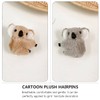 NUOBESTY Pack of 6 Plush Koala Mini Hair Clips Claw