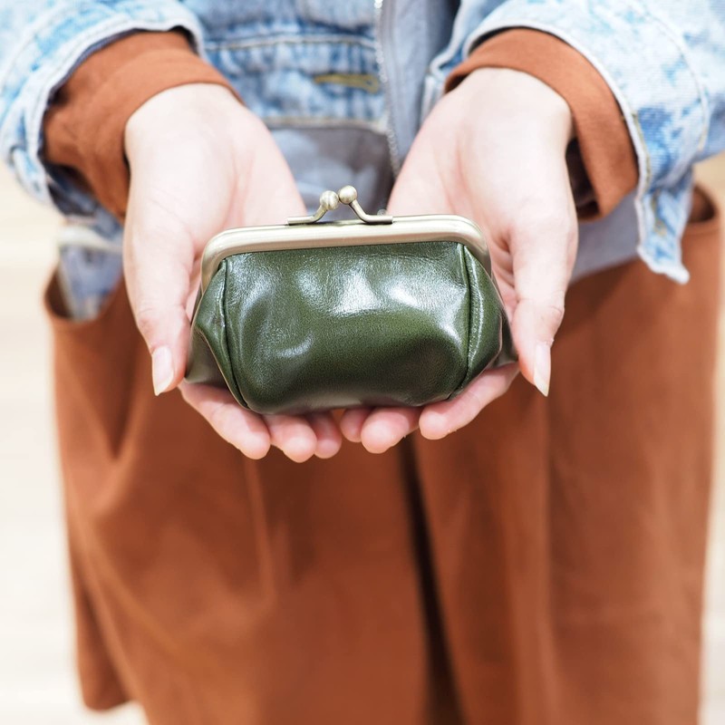 Kaaipee Coin Purse Genuine Leather Coin Case for Men and