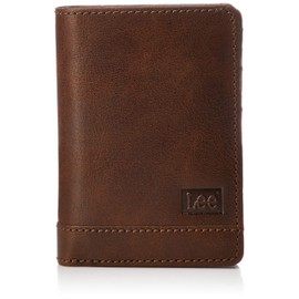 Lee Bifold Wallet, Premium Soft Cow Leather (Cow Leather), Genuine Leather, Middle Size, Bill Compartment, Braun