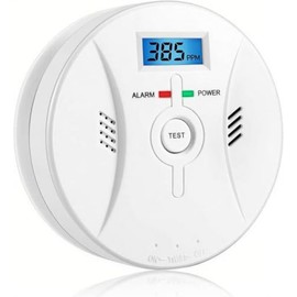 Reliable Carbon Monoxide Detector - 85 dB Alarm, Test Button, Operated, Easy to Use