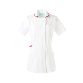 KAZEN 980-13 Motion Cut Series Women's Jacket Short Sleeve White x Pink 4L