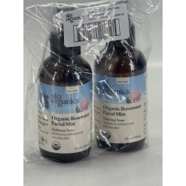 Sky Organics Pack of 2 - Sky Organics Organic Rosewater Facial Mist Hydrating Toner | 4 fl oz