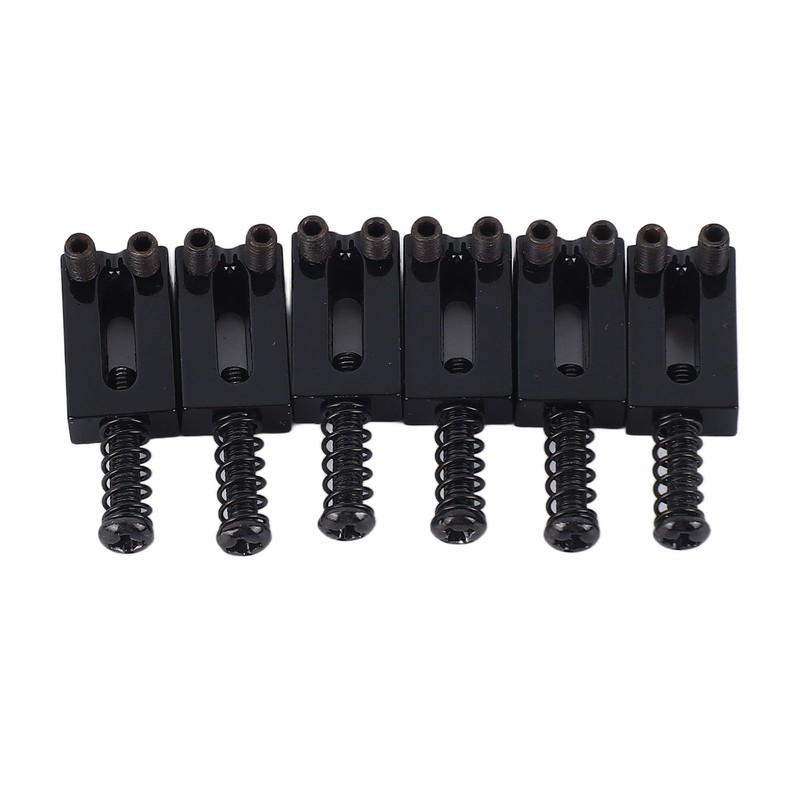 6 Pcs Electric Guitar Bridge Saddle Standard Zinc Alloy Guitar