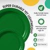 Exquisite Emerald Green Paper Plates Disposable 100 Pcs Plates Set