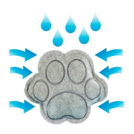 WENKO Paw Grey Polyester Dehumidifier 18 x 3 x 18 cm