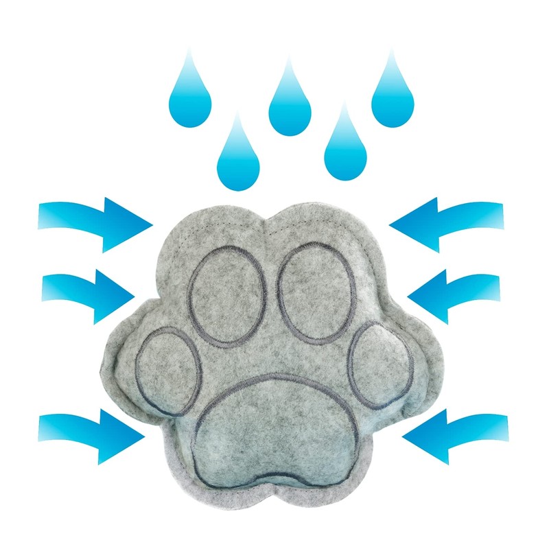 WENKO Paw Grey Polyester Dehumidifier 18 x 3 x 18