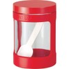 Asbel Glass Condiment Pot Mini "Forma" Red