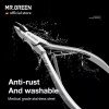 Mr.Green Alicate Para Cuticulas Mr.green, Acero Inox., Con Empujador