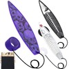 JUNIQUTE Finger Surfboard-Mini Surfboard for Kids and Surfers with Eye-catching