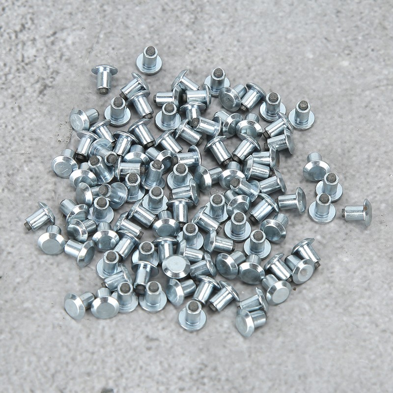 100Pcs 6.5mm 0.3in Wheel Tire Stud Screws Anti Slip Nails