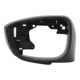 Side Mirror Cover Frame Black Decorative Door Side Wing Rearview Mirror Frame Replacement for Mazda CX‑3 CX5 Left