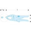 FACOM 513.5 Series 513 Standard Curved Jaw Lock Grip Plier,