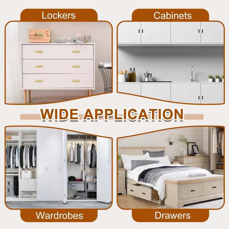 sourcing map 10 Pack Single Hole Cabinet Knobs, 1.7 Inch