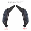 HCMOTORKU Adjustable Dark Smoke Air Deflectors Fits For Honda Gold
