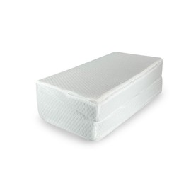 AMiNA Bed Wedge Pillow - for Sleeping, Gerd, Acid Reflux, Sleep Apnea, Post Surgery, Back Support, C-Section, Portable, Easy to Clean Washable Cover (White, 10 Inch)