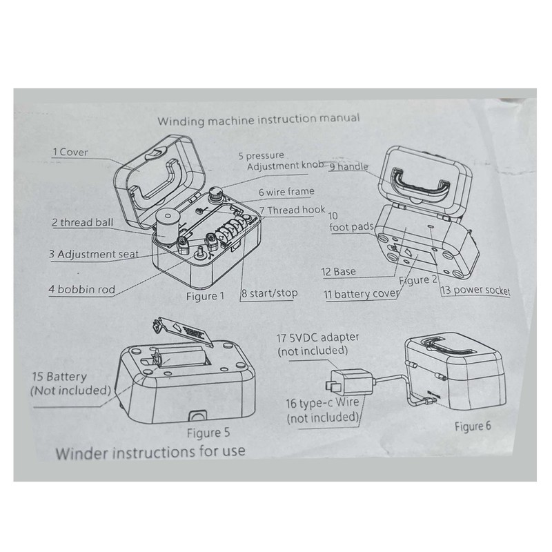Electric Bobbin Winder Professional High Speed Motor Portable Automatic Bobbin