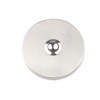 HUBER Surface-Mounted Bell Push Single Round Made of Real Metal