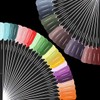 2 Set 100 Tips Clear Nail Art Swatches Sticks Polish