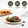 HAAGO Sugarcane Bagasse Disposable Plates for Birthdays, Weddings, Parties -