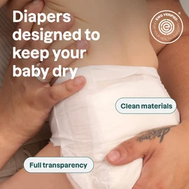 ATTITUDE Eco-Conscious Disposable Diapers, EWG Verified, Size 1/Newborn (< 9 lbs), Ultra Absorbent for Baby, Vegan & Plant-Based, 28 Count