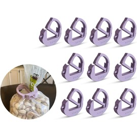 kaam Bag Clip, chip Clip, Food Clip, Bread Clip | Adjustable, one Size fits All, Stackable, Magnetic, Fridge & Freezer Safe, Hook-able,Built to Last, Ergonomic (Rosy Cheeks, 10 Pack)