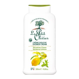 Le Petit Olivier Shower Cream - Verbena Lemon - Gently Cleanses Skin - Fresh and Moisturizing - pH Neutral - Dermatologically Tested - Free Of Soap and Dyes - 16.9 Oz