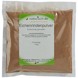 Naturix24 Oak Bark Powder, Ground Oak Bark, Pack of 8 (8 x 100 g)