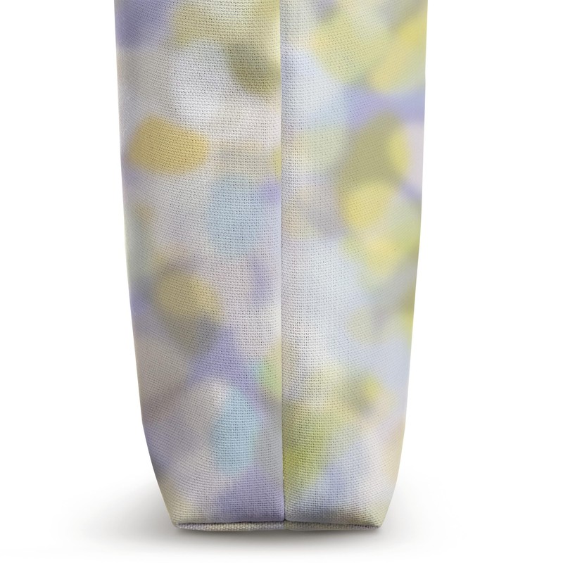 Aesthetic Light Yellow and Lilac Tortoise Shell Pattern Tote Bag