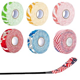 SONGMIKY Hockey Tape for Ice Hockey Stick, 1 Inch x 27 Yards, Waterproof Non-Slip, 6 Rolls