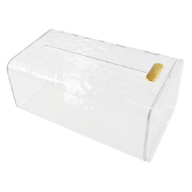 Ciieeo Bathroom Tissue Box Wall-Mounted Storage Holder Tissue Dispenser for Bathroom Kitchen Bedroom Compact Pet Material Simple Design