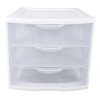 Sterlite Cajonera Organizador 3x Cajones Plástico Transparente