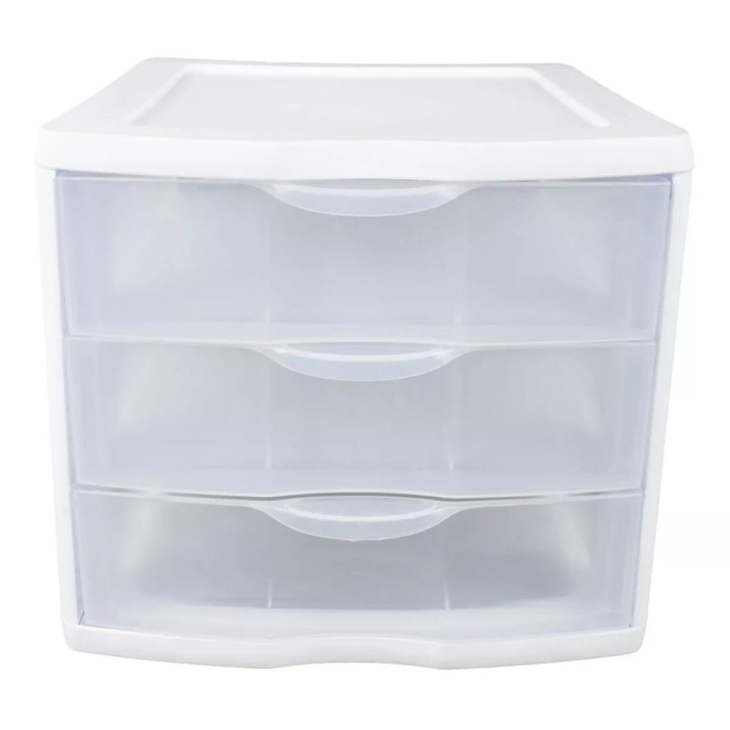 Sterlite Cajonera Organizador 3x Cajones Plástico Transparente