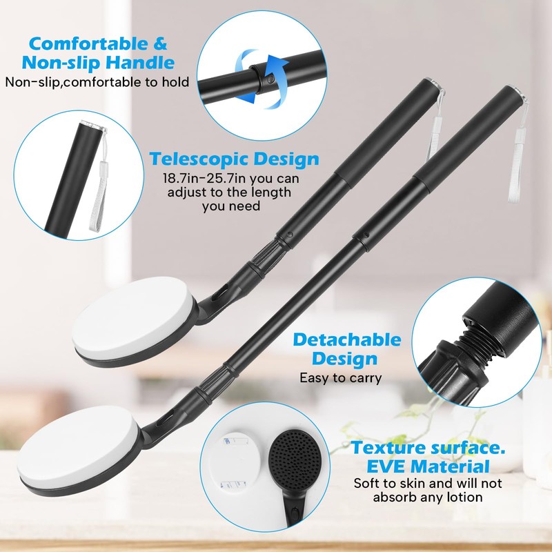 Lotion Applicator for Back, 25.7'' Long Handle Back Lotion Applicator,