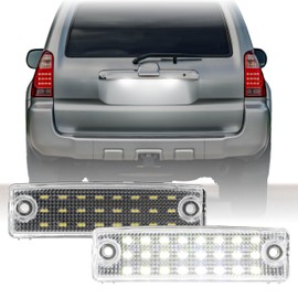 USR 96-23 4Runner License Plate Light – LED License Plate Lamps (Left + Right) Pair - Compatible with 1996-2023 Toyota 4 Runner / 2000-2019 Sequoia SUV All Models (BRIGHT WHITE LED/PLUG & PLAY)