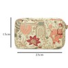 LONGING TO BUY Floral Embroidered Cosmetic Pouch, Make Up Organizer