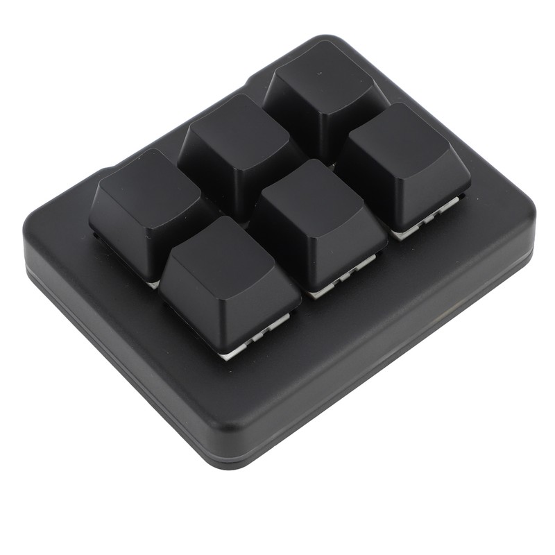 6 Key Gaming Keyboard Wired USB 2.4G Bluetooth Macro Programming