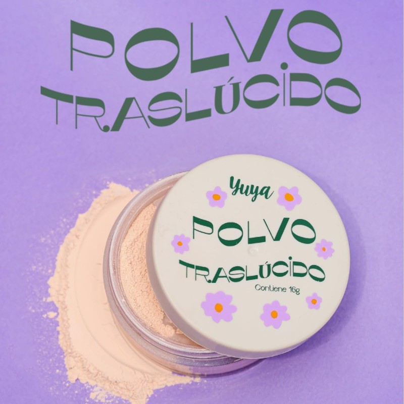Yuya - Polvo traslúcido con ingredientes naturales + Gel Fijador