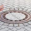 TOPPERFUN Manhole Cover Hook, 11.79in Stainless Steel Hay T-Hook Roller