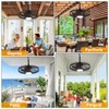 BvenuBigLite Outdoor Ceiling Fan with Lights: 20" Waterproof Plug-in Ceiling