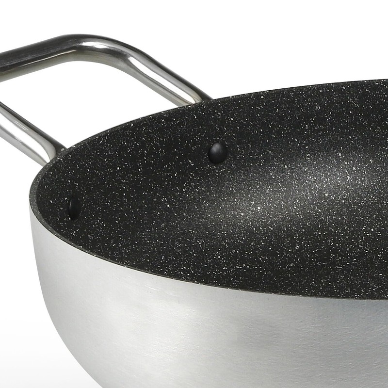 STP GOODS Flonal PROF PURA Deep Frying Pan with Two
