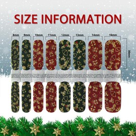 Christmas Nail Polish Strips, DANNEASY 5 Sheets Nail Stickers Full Nail Wraps Self Adhesive Nail Art Stickers for Women with Nail File (Glitter Series)